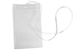 Bolsa Plastica com cordão de silicone